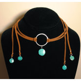 Sterling Silver  Turquoise "Breakfast on Melrose" Necklace