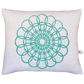 Doily Block Print Squillow Accent Pillow