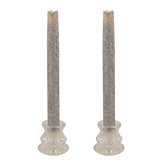 Glitter Wax Flameless Tapers Candle (Set of 2)