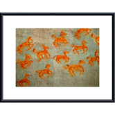 Nouveau Lascaux by John K. Nakata Metal Framed Art Print