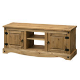 TV-Stand aus Kiefer mit 2 T&uuml;ren