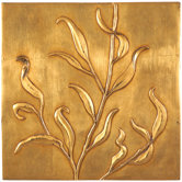Convex Leaf Gold  Wall Art