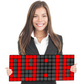 10" LED Digital Plasma Wall/Shelf Clock with Remote