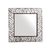 Woven Accents Woven Square Mirror