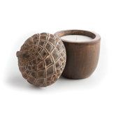 Small Light Brown Candle