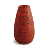 Oriental Red Cylinder Vase