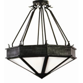 Rock 4 Light Inverted Pendant
