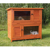 2-in-1 Rabbit Hutch with Insulation