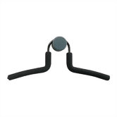 Metal Hanger with Black Rubber Coating and Knob Set