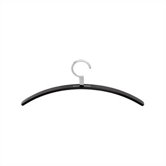 Bent Wood Coat Hanger with Polished Chrome Hook