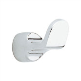 Brass Base Coat/Hat Hook with 0.75" Diameter with Polished Chrome Finish
