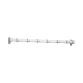 Aluminum Coat Rack with 6 Sliding Hooks