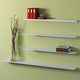 Envision&reg; Wall Mounted Aluminum Shelf 60 - 96" W