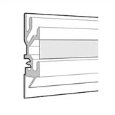 Tactics Plus&reg; Aluminum Wall Track with Display Rail