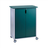 Wheelies&reg; Large AV/ Media Cart with Locking Doors and Two Adjustable Shelves