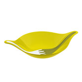 Leaf Salad Bowl with Built in Servers