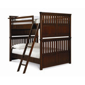 RoughHouse Full over Full Bunk Bed with Ladder
