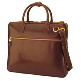 Leather Slim Laptop Briefcase