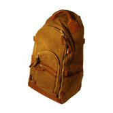 Waxed Canvas Oval Zippered Backpack
