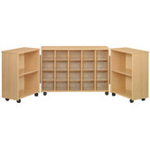 Eco Laminate Preschool Tri Fold Sectional with Trays