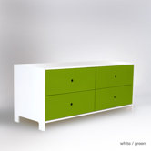 Parker 4 Drawer Low Dresser
