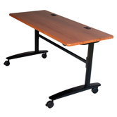 Cherry Lumina 72" Flip Top Table