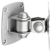 Low Profile Wall Mount for Flat Panel Monitor in Silver