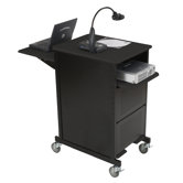 Extra Wide Presentation Cart in Black