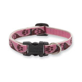 Tickled Pink 1/2" Adjustable Dog Collar