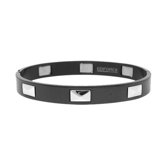Two-Tone Studded Bangle Bracelet