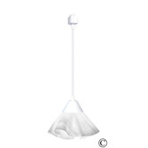 Radiance Lily Track Lighting Pendant with White Cloud Shade