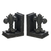 Fleur De Lis Library Bookends