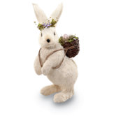 Knapsack Bunny Decorative Accent