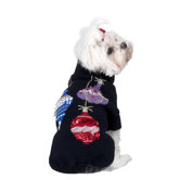 Sequins and Beads Ornaments Christmas Dog Sweater
