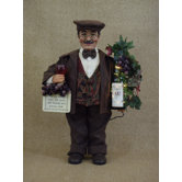 Classic Home Lighted Wine Sommelier Figurine