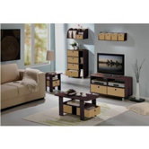 Espresso Living Set 37.8" TV Stand