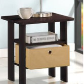 Espresso Living End Table