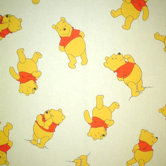 Pooh Winnie Lined Single Curtain
