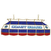 U.S. Coast Gaurd Stained Glass Pool Table Light