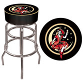 Miller High Life Girl in The Moon Vintage Padded Bar Stool