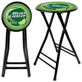 Bud Light Lime Cushioned Folding Stool