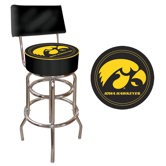 Iowa Padded Bar Stool with Back