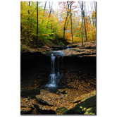 Blue Hen Falls by Kurt Shaffer, Canvas Art - 24" x 16"