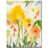 Garden Yellows Golden, Sheila, Canvas Art  - 32" x 24"