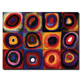 Karbstudie Quadrate by Wassily Kandinisky, Canvas Art - 18" x 24"