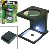 Foldable Magnifier with 3 LED Lights