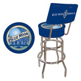Blue Moon Padded Bar Stool with Back