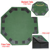 Deluxe Poker and Blackjack Table Top with Case