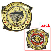 Double-Sided Texas Hold'em Shark Card Keeper (Set of 5)