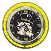 NCAA 14" Neon Clock